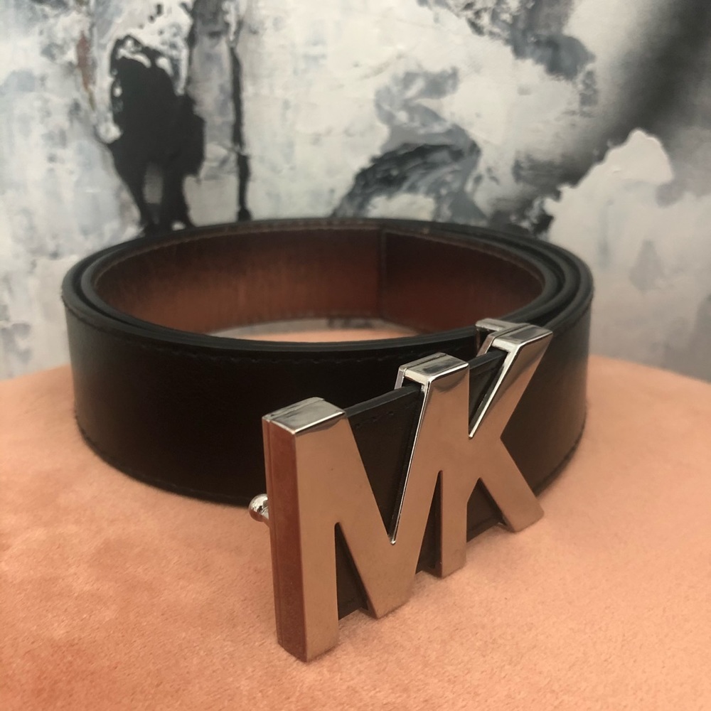 Michael Kors - Black Logo Belt Size M